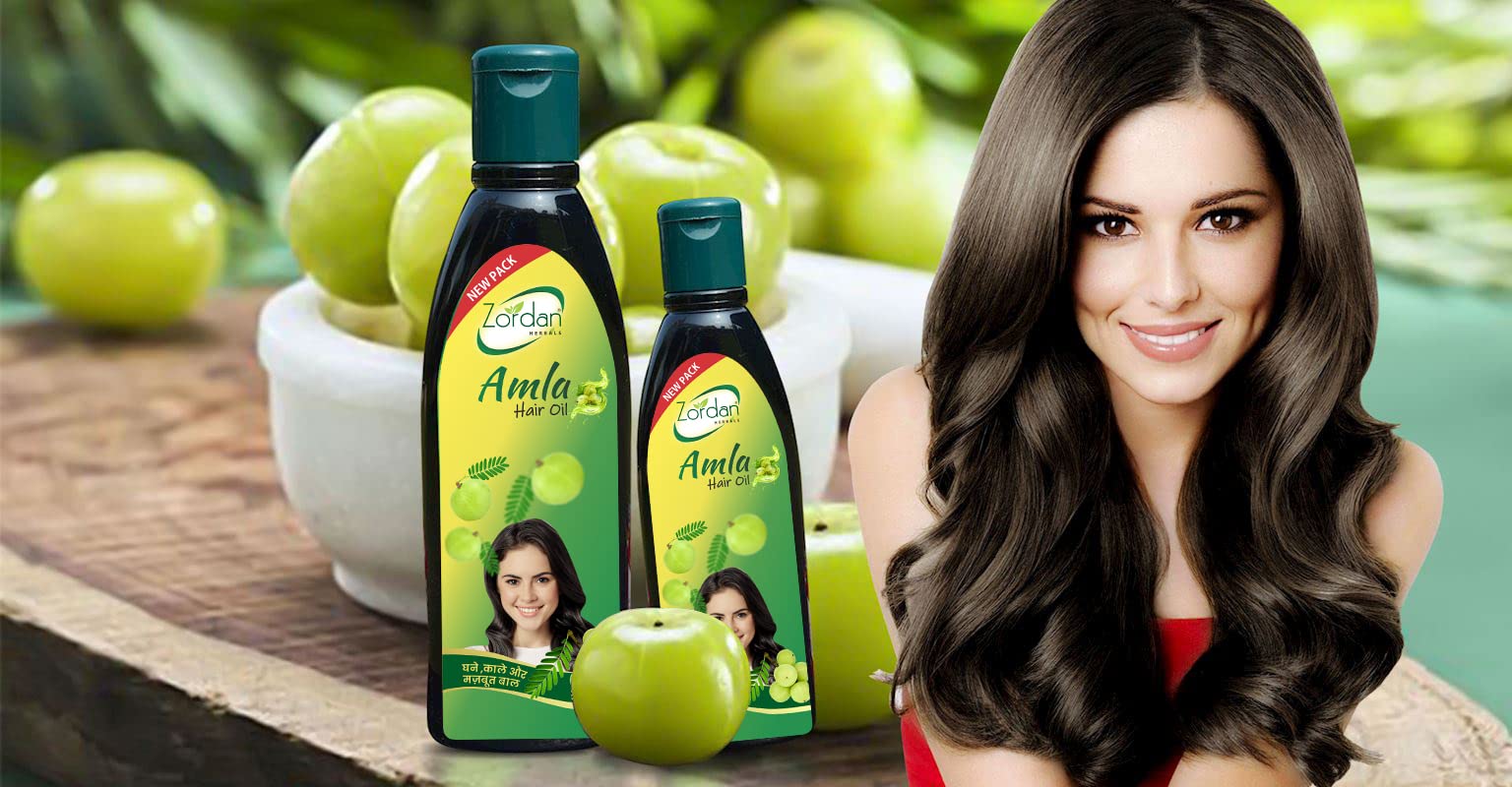 Zordan Amal Hair Growth Oil - Natural Hair Care for Healthy, Long & Strong Hair - Best for Dry, Damaged Hair & Scalp Nourishment - Perfect for Daily Use, Styling & Hair Treatment