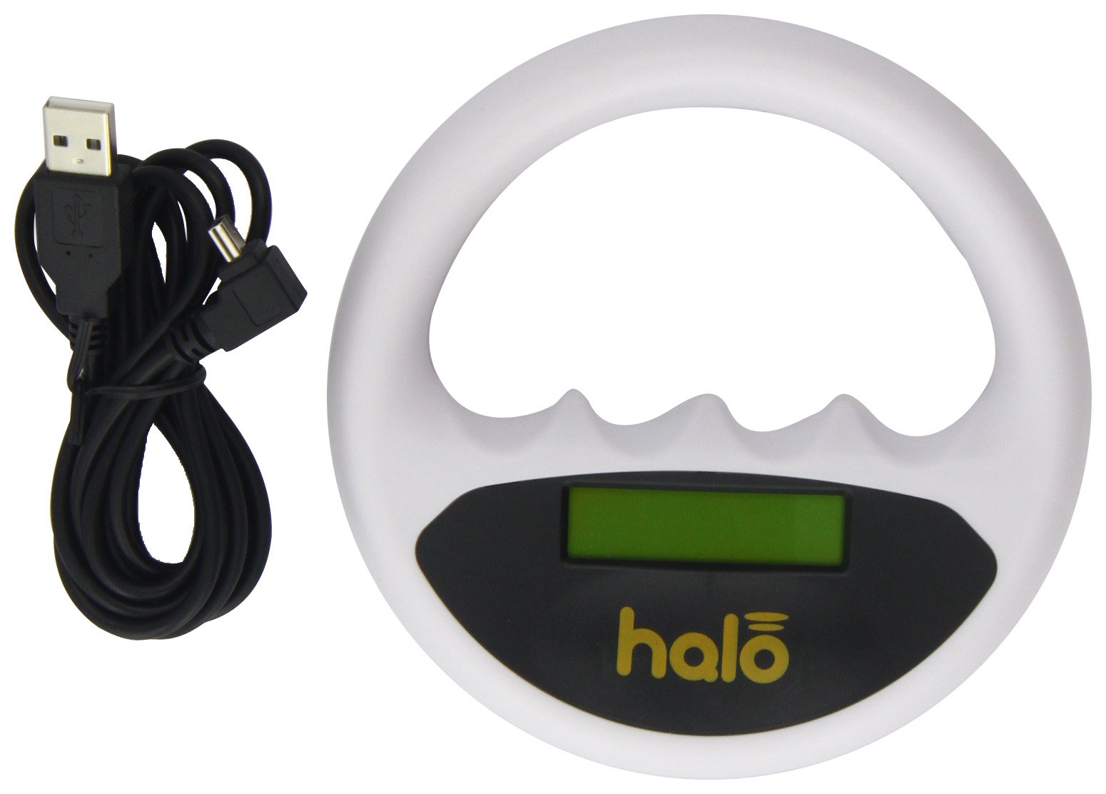 Halo Microchip Scanner for Pets - Compact & Lightweight White RFID Pet ID Reader - Perfect for Vets, Shelters & Pet Owners