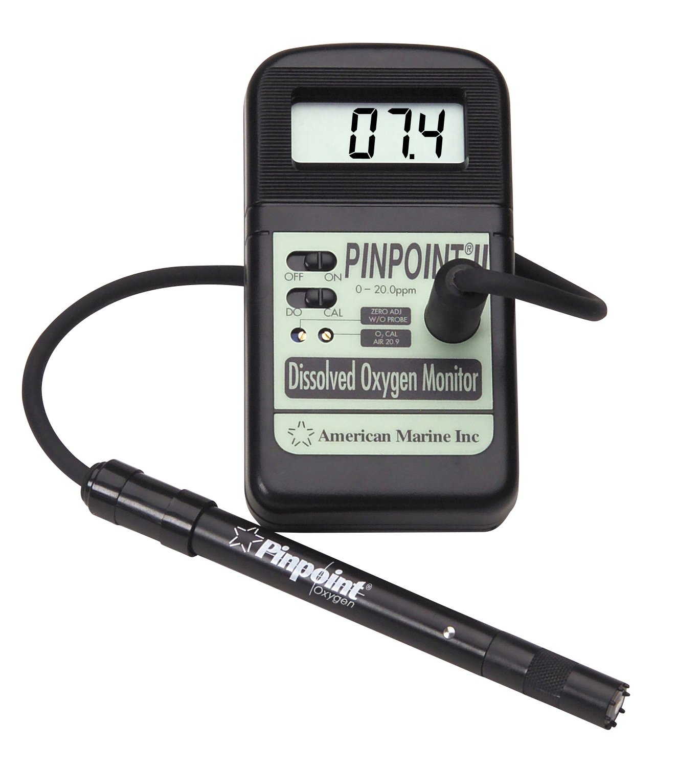 PINPOINT® II Oxygen Meter Kit - Accurate Dissolved Oxygen Tester for Aquariums, Ponds & Hydroponics | Water Quality Monitoring for Fish Tanks, Aquatic Life & Plant Growth