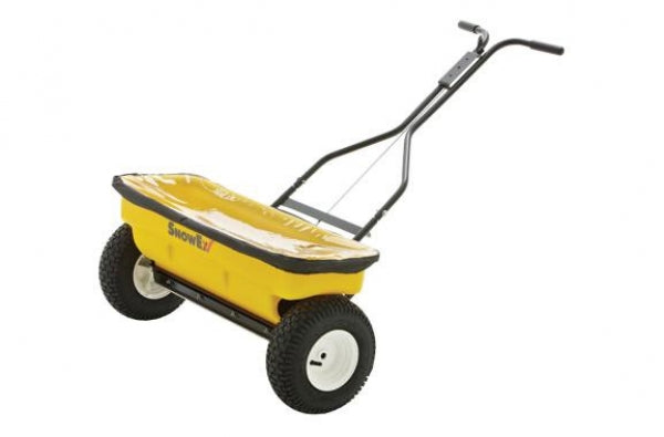 SnowEx SD 95 Walk Behind Drop Spreader - Professional Salt & Ice Melt Spreader for Driveways, Sidewalks & Parking Lots