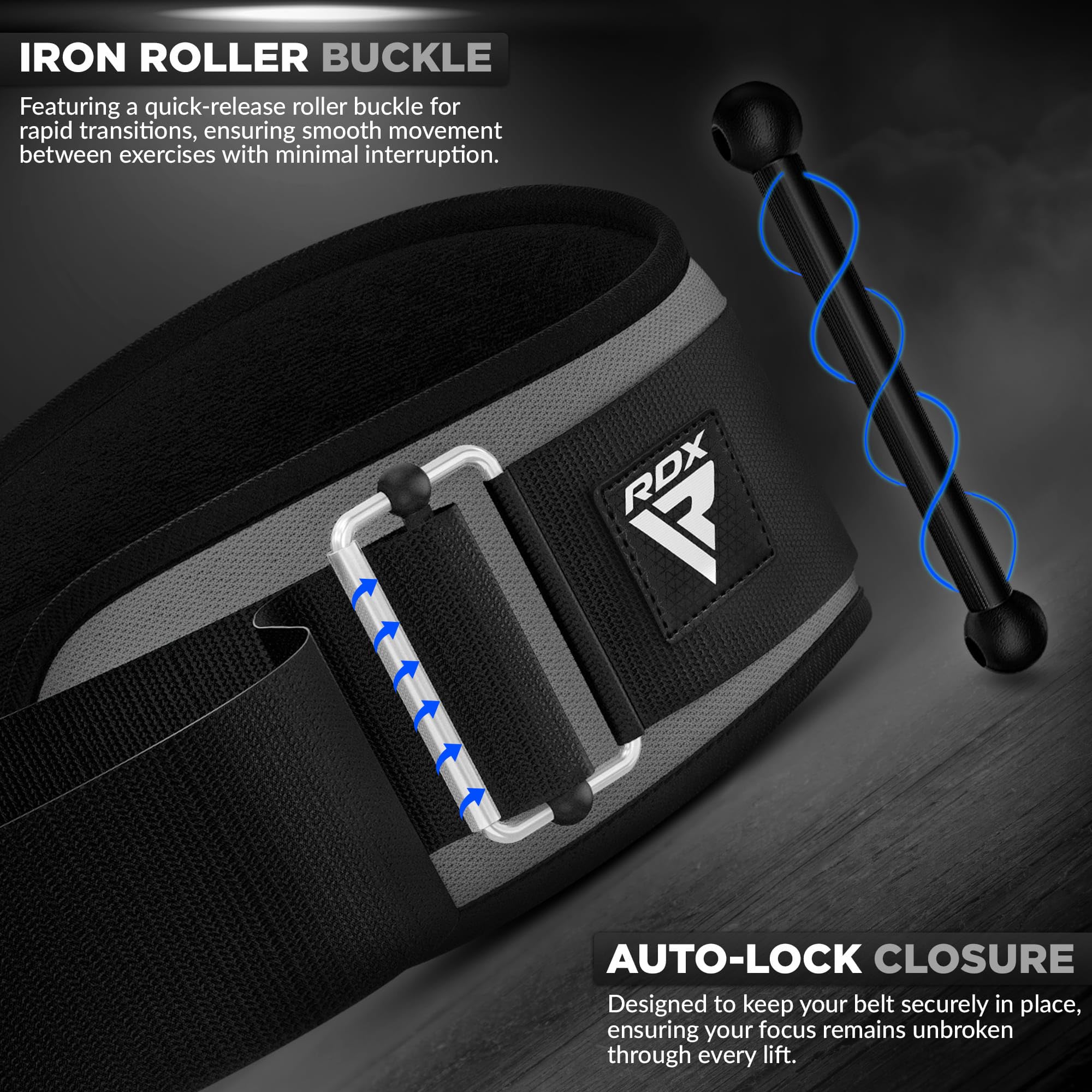 RDX Weight Lifting Belt with Auto Lock - 6.5