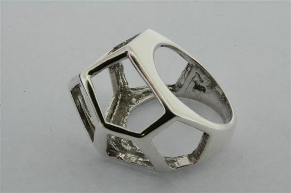 Geometric Ring for Women - Minimalist Stainless Steel Stackable Band Ring - Perfect for Everyday Wear, Gifts & Fashion Jewelry