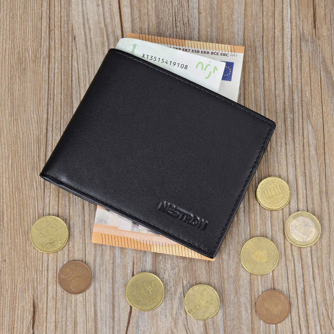 Premium Men's RFID Blocking Nappa Leather Wallet - Slim Bifold Wallet for Men with Card Slots & Cash Pocket - Ideal for Travel, Business & Everyday Use