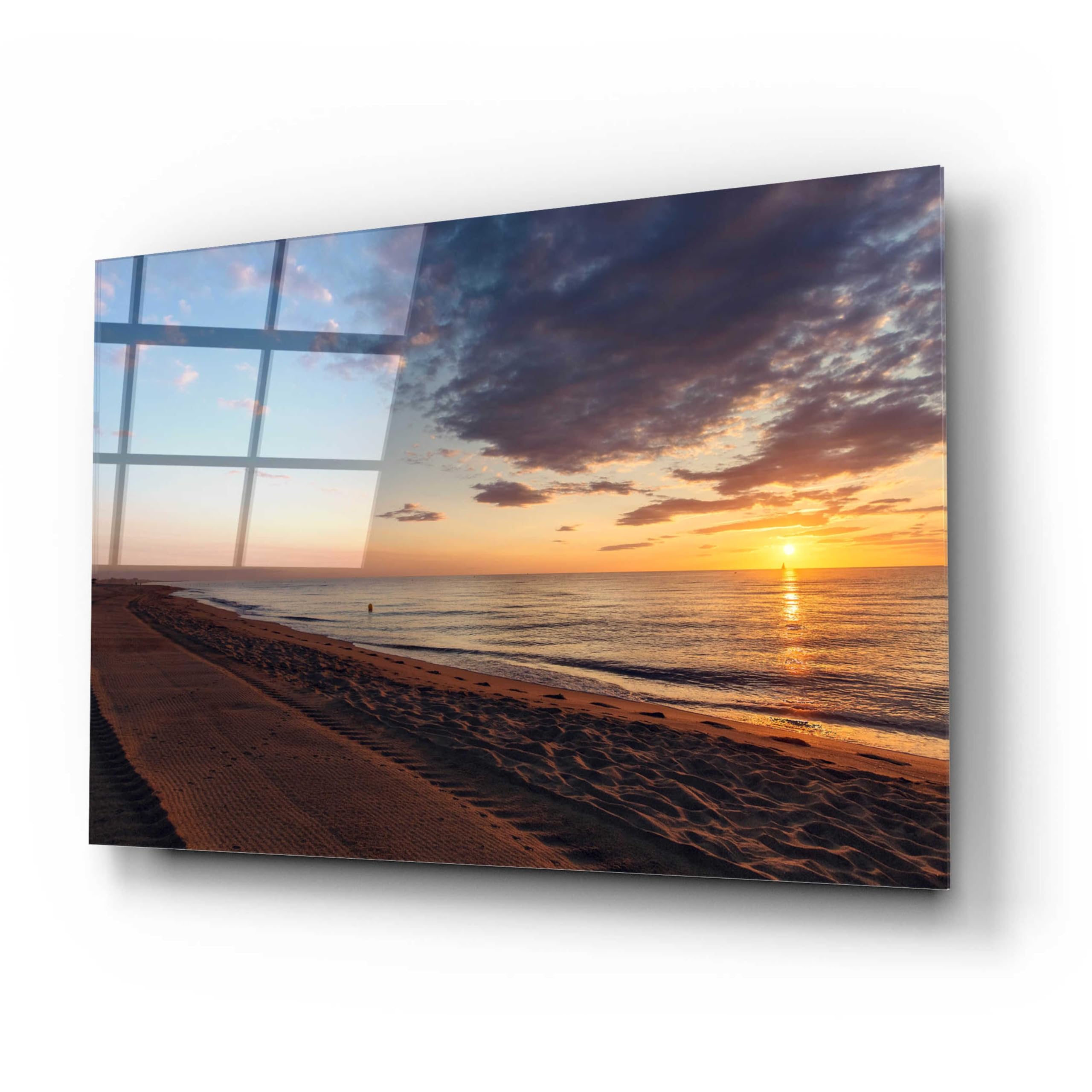 Epic Art 'Saint Cyprien 93' by Sebastien Lory - Premium Acrylic Glass Wall Art Decor 24x16 Inches - Modern Home & Office Wall Decor for Living Room, Bedroom, Dining Area