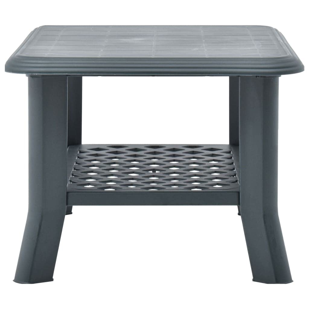 Modern Green Coffee Table with Open Storage - 35.4