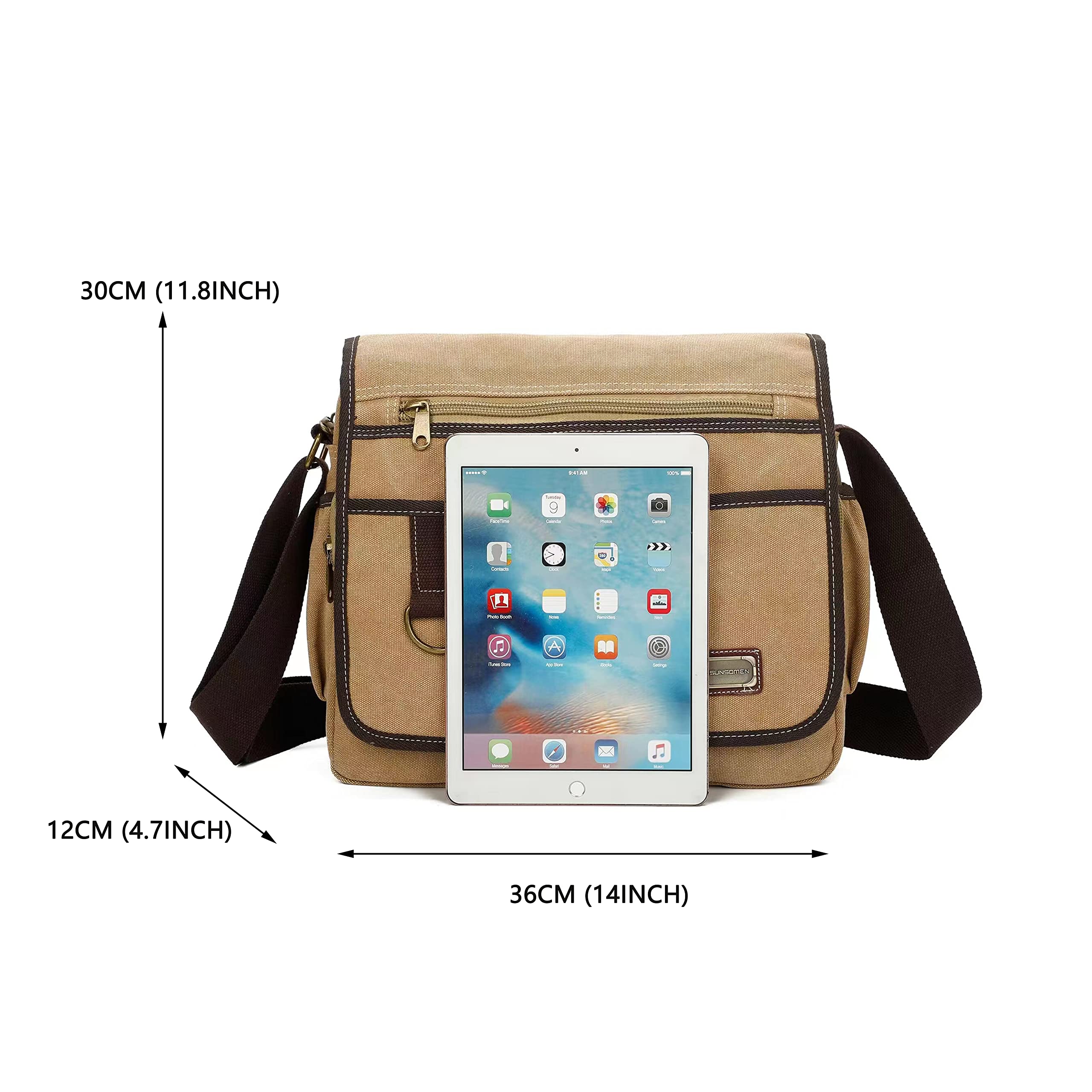 Canvas Messenger Bag 14