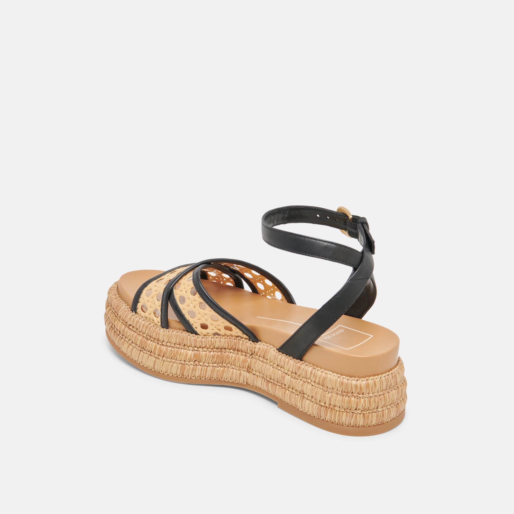 WRILEY Women's Black Woven Raffia Sandals - Comfortable Summer Beach Flip Flops for Vacation, Poolside & Casual Outings