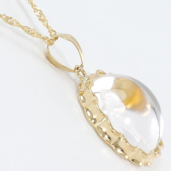 18K Yellow Gold Quartz Necklace for Women - Elegant & Durable Jewelry Gift for Her - Perfect for Weddings, Anniversaries & Special Occasions