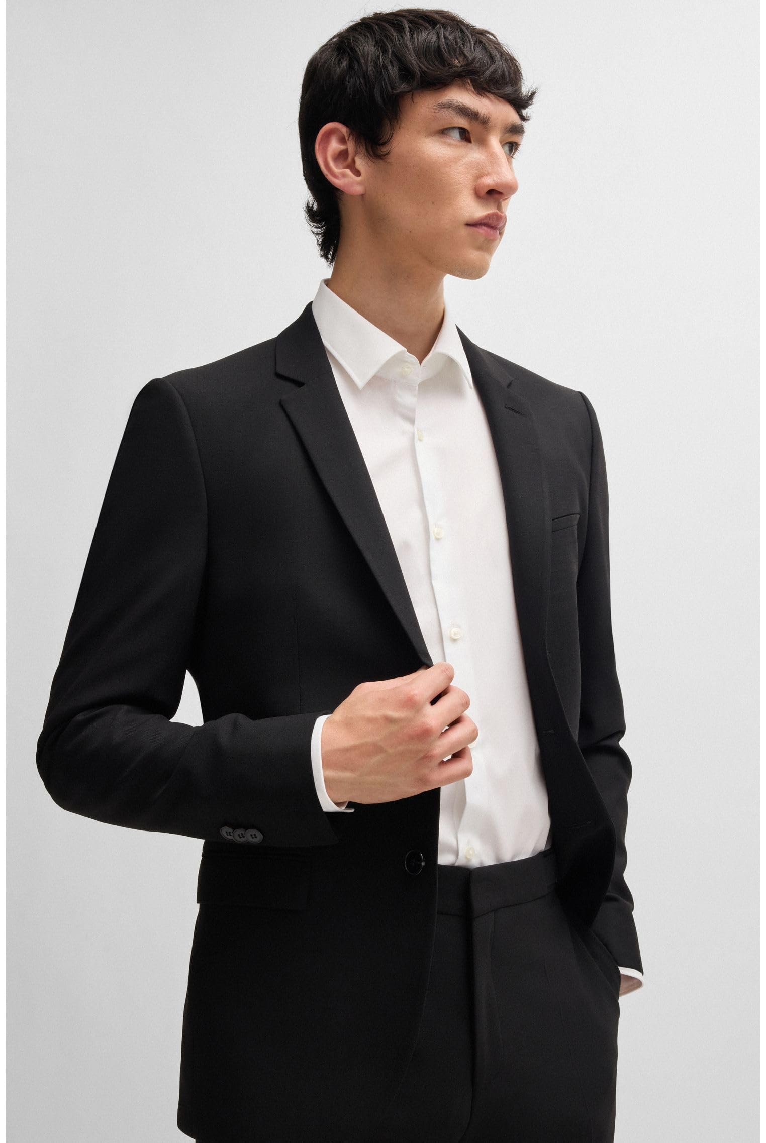 Hugo Boss C-Jenno Easy Iron Plain Dress Shirt for Men - Premium Non-Wrinkle Business Casual Shirt - Perfect for Office, Meetings & Formal Events (Model 50289499)