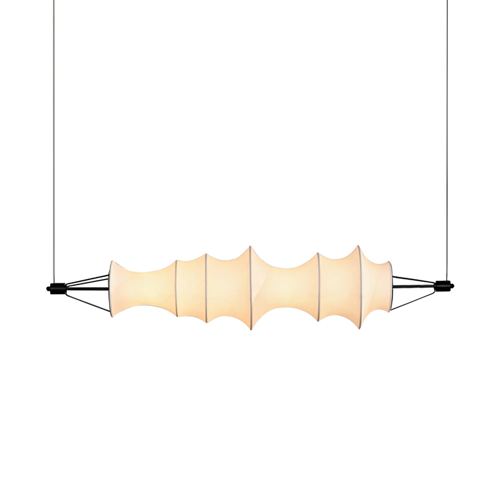 Linna Silk Pendant Lamp - Handmade Boho Chic Lighting Fixture for Living Room, Bedroom & Dining Room Decor | Elegant Hanging Light for Home Interior Design