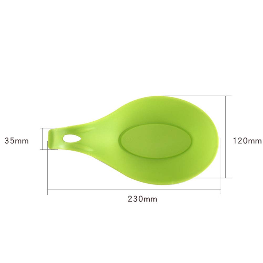CANDeal Large Heat-Resistant Silicone Spoon Rest Set - 6 Colorful Non-Slip Kitchen Utensil Holders for Cooking, Baking & Serving - Perfect for Stovetop, Countertop & Dining Table Use