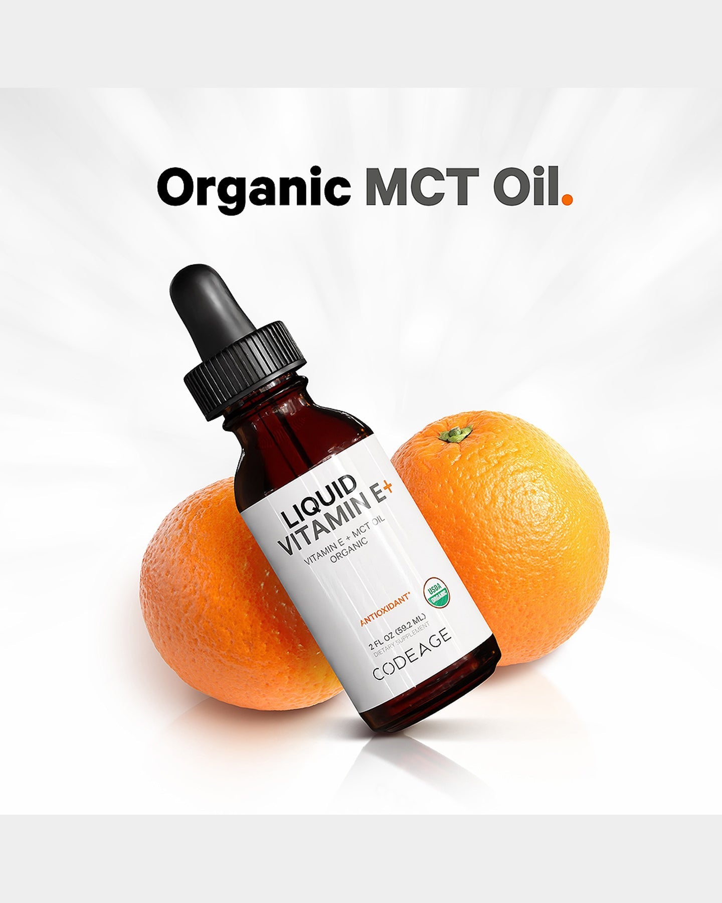 Codeage Liquid Vitamin E+ Supplement - Antioxidant Support for Skin & Immune Health | Perfect for Daily Wellness & Anti-Aging Routine