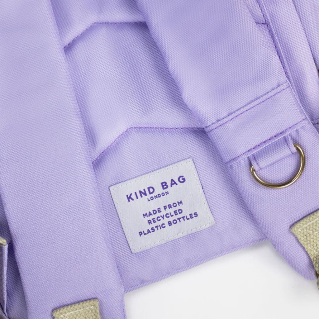 Kind Bags Hackney Mini Backpack - Lightweight Waterproof Laptop Backpack for Women & Teens, Perfect for School, Travel & Daily Use (Lilac)