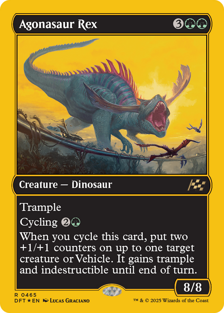 Agonasaur Rex (First Place Foil) - MTG Aetherdrift Card - Premium Collectible Trading Card Game for Magic: The Gathering Players - Perfect for Tournaments, Deck Building & Collector's Display