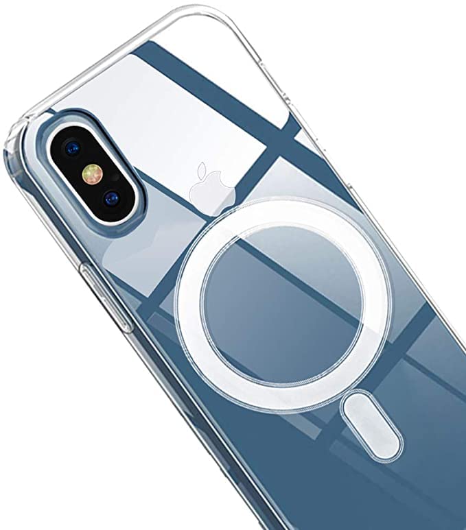 Clear Magnetic Case for iPhone X - MagSafe Compatible, Anti-Yellowing, Wireless Charging Friendly | Perfect for Everyday Protection & Seamless Charging