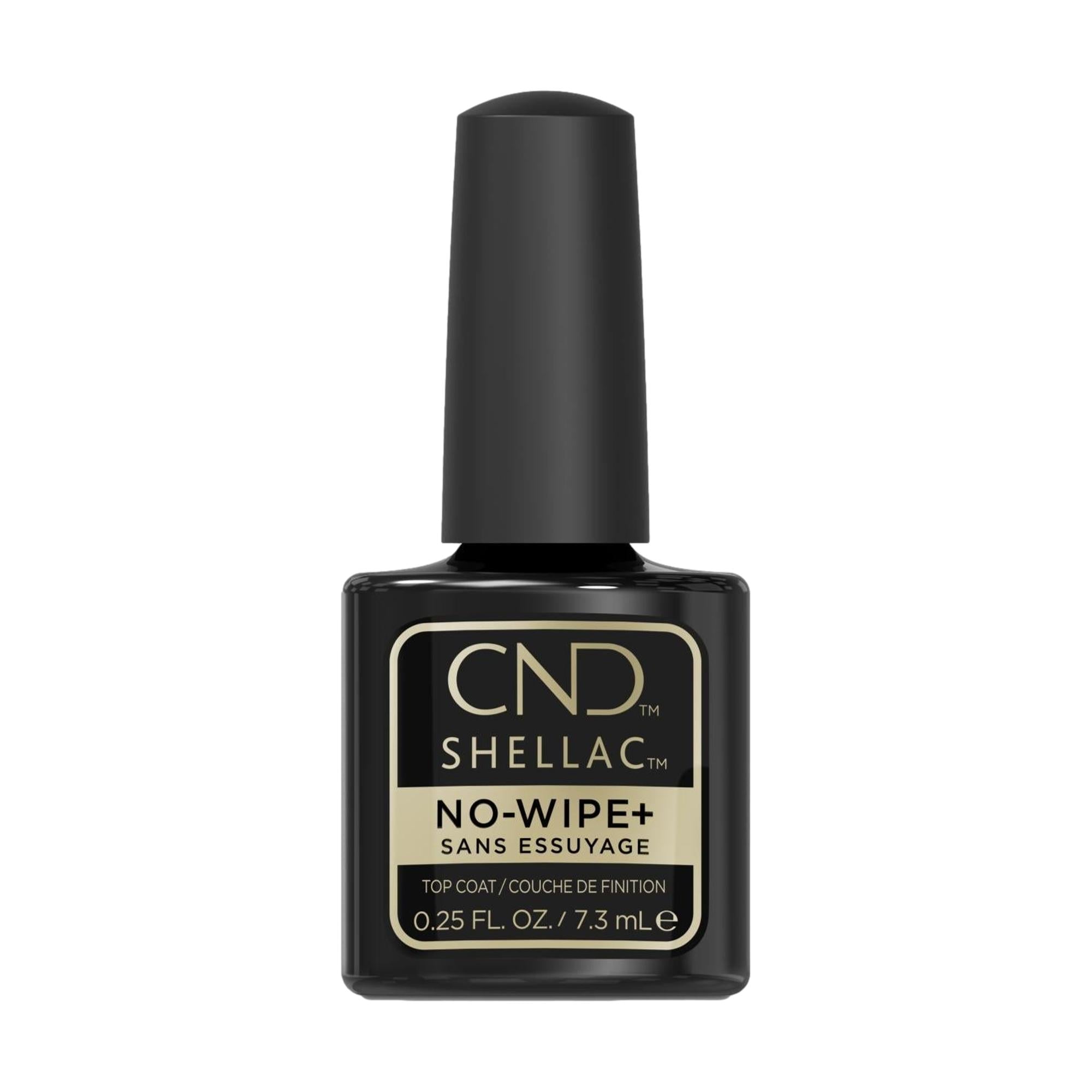 CND Shellac No Wipe Top Coat - Long-Lasting Gel Nail Polish Shine & Protection - Perfect for Salon & Home Manicures