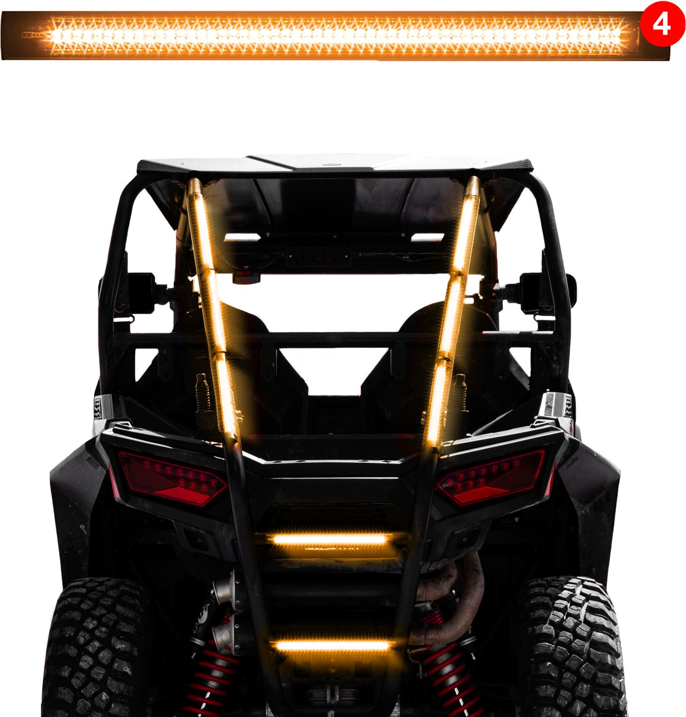 12 Pack Amber Strobe Tube Lights - High Visibility Emergency Warning Lights for Vehicles, Trucks, Construction Sites & Safety Scenes