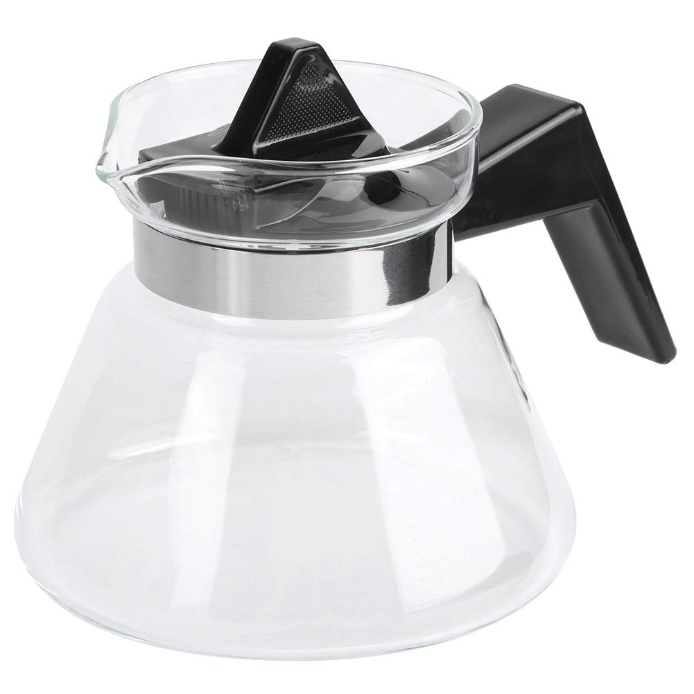 Dpofirs 450ML Glass Coffee Kettle - Heat Resistant Stovetop Coffee Pot for Pour Over, French Press & Drip Brewing - Perfect for Home, Office, Restaurant & Cafe Use