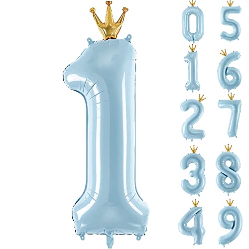 Number 1 With Crown Balloon