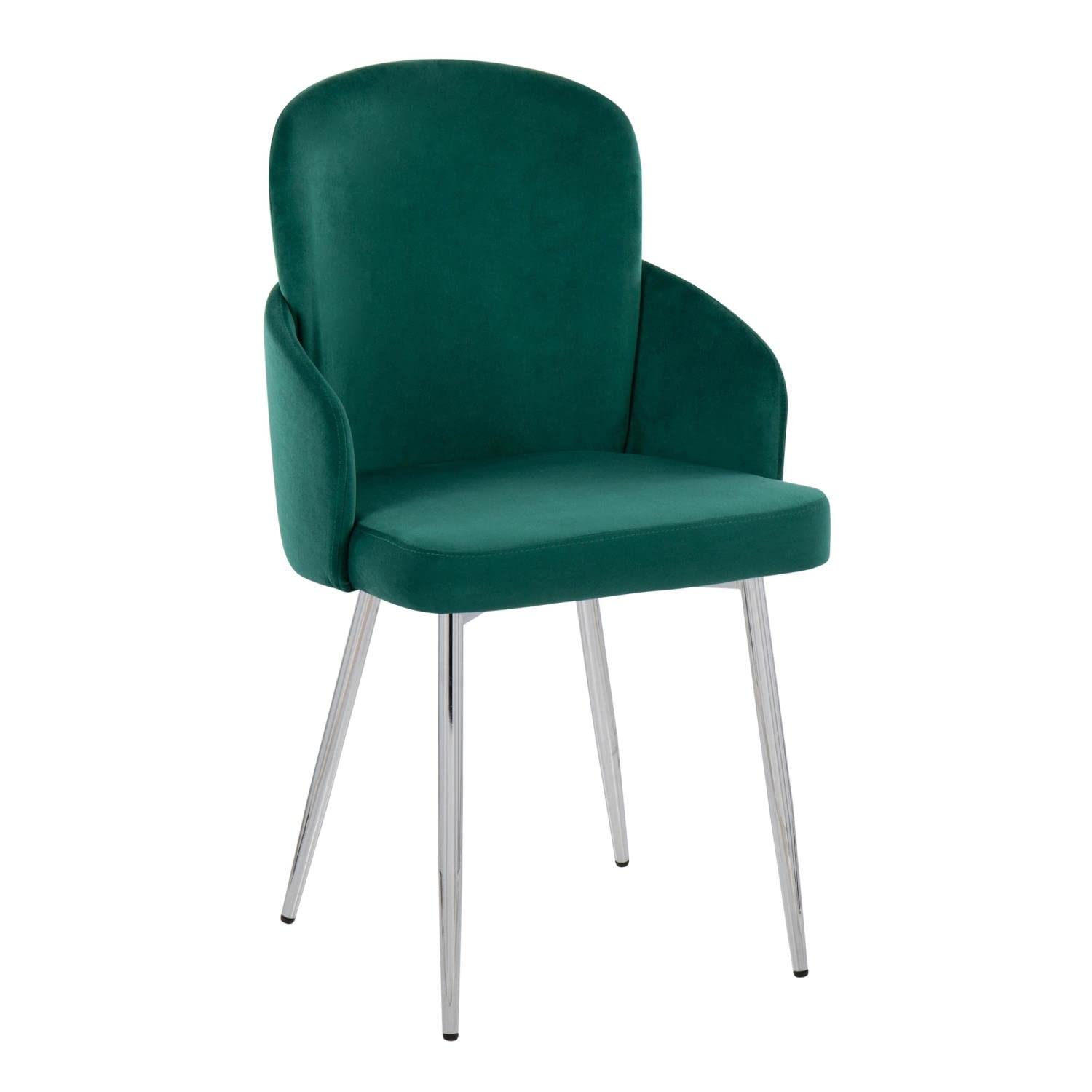 LumiSource Dahlia Upholstered Dining Chairs Set of 2 - Modern Kitchen Chairs for Dining Table | Perfect for Small Spaces, Breakfast Nooks & Contemporary Dining Rooms