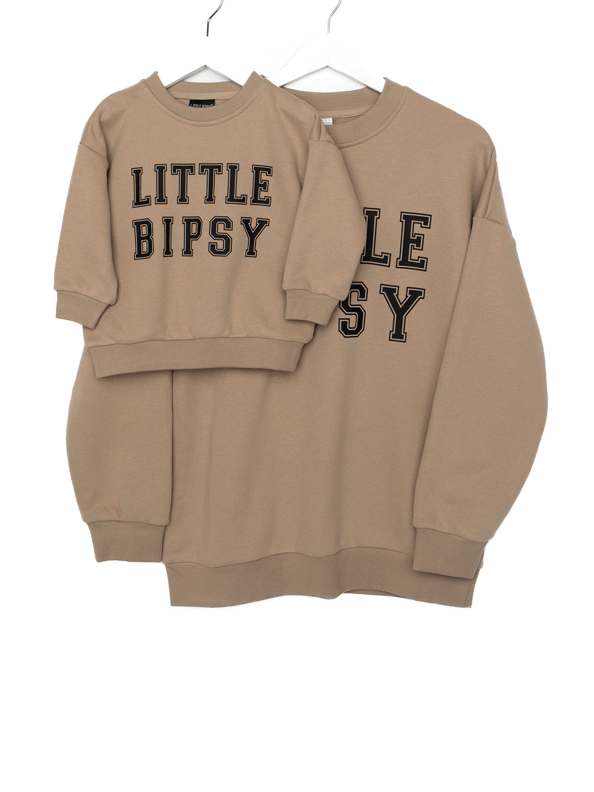 LB Collegiate Crewneck Sweatshirt for Men & Women | Soft Cotton Blend | Comfortable & Stylish | Tan | Perfect for Casual Wear, College Campuses & Everyday Outfits