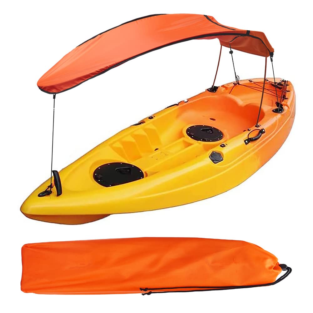 Kayak Canoe Sun Shade Canopy with Storage Bag - UV Protection Kayak Accessories for Inflatable Boats, Fishing & Outdoor Water Sports | Perfect for Kayaking, Canoeing and Summer Water Activities