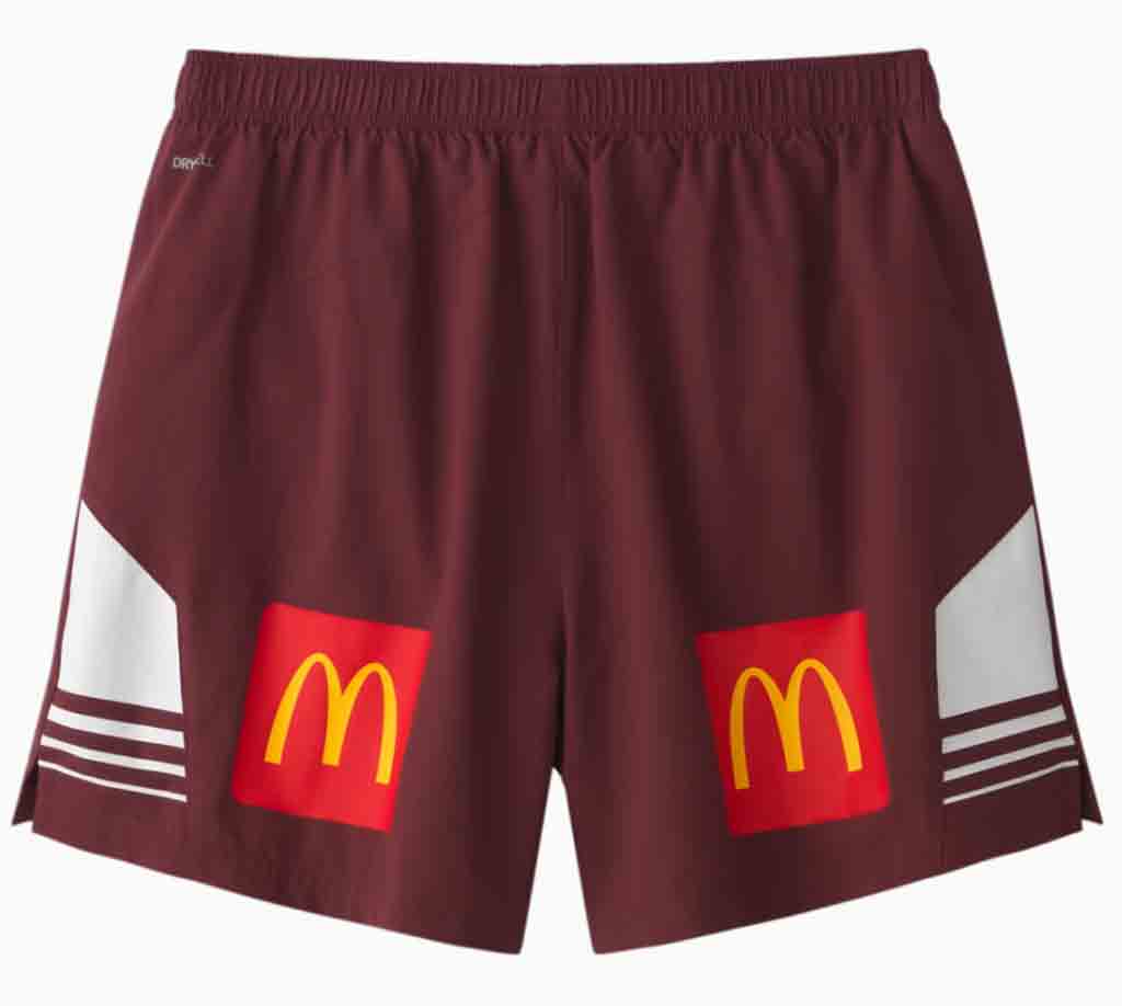 Queensland Maroons 2024 Official Training Shorts - Burgundy Color for Men & Women | Comfortable Athletic Wear for Rugby Training & Gym Workouts