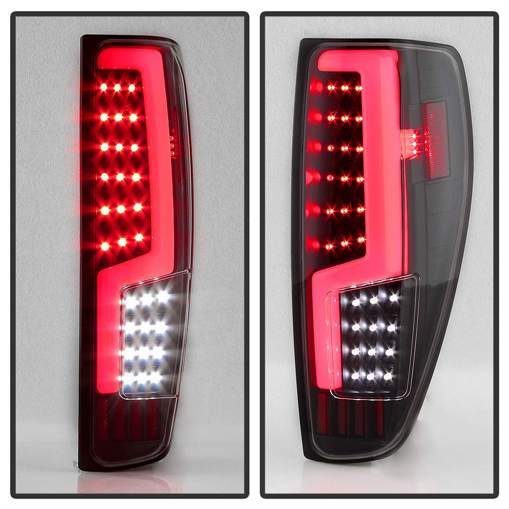 Jdragon LED Tail Lights for 2004-2012 Chevy Colorado & GMC Canyon - Black Rear Brake Light Assembly Set - Upgrade Your Truck's Style & Night Visibility for Safer Driving