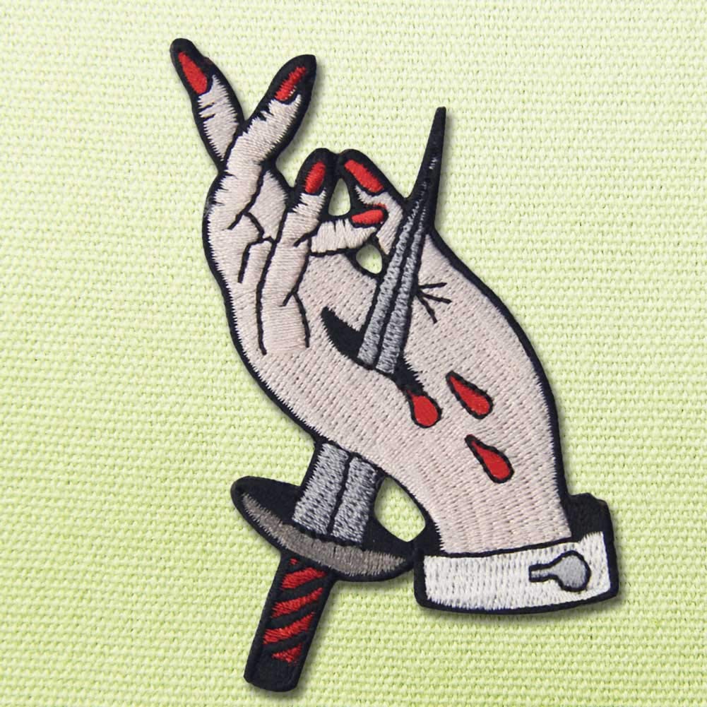 Trust No One Embroidered Patch - Iron On or Sew On Emblem for Jackets, Hats & Bags | DIY Punk Style Accessories for Clothing Customization