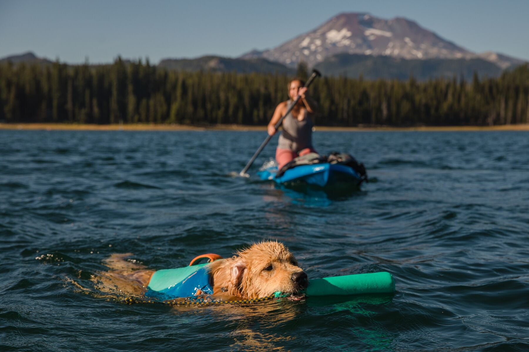 Lunker® Foam Water Toy for Dogs - Aqua Green (Aurora Teal) | Floating Chew Toy for Pool, Beach & Outdoor Play | Ruffwear® Durable Dog Toy for Fetch & Swimming Fun