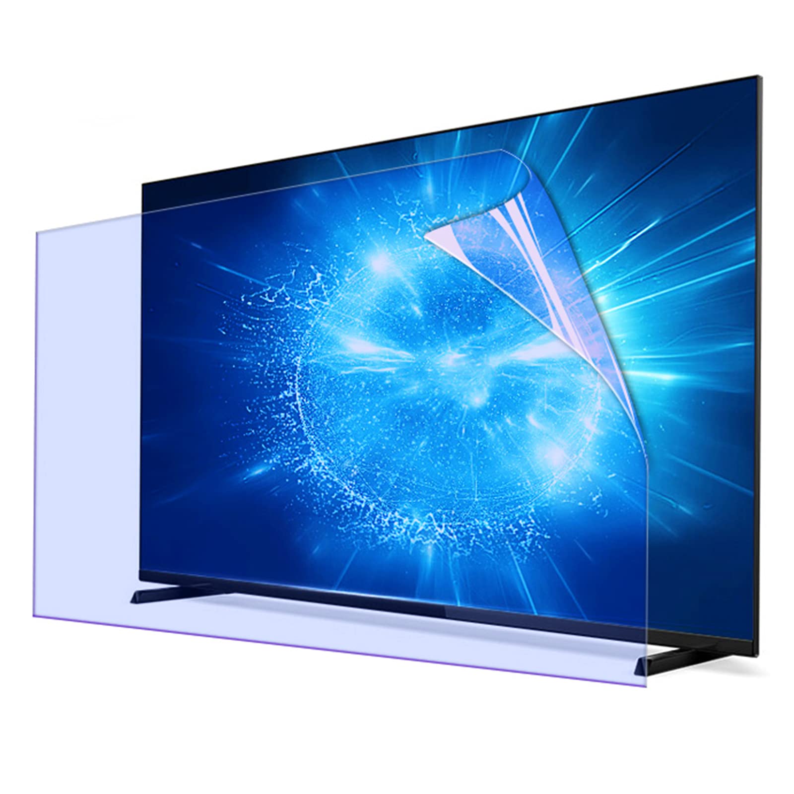 Anti Glare TV Screen Protector for 43-70 Inch TVs - Blue Light Blocking, Anti-UV, Matte Film Compatible with LCD, LED, 4K OLED & QLED HDTV Displays (70