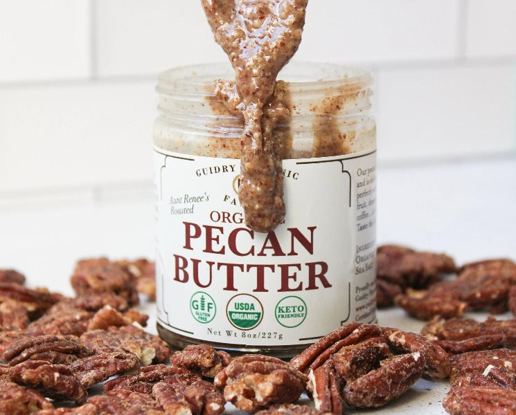 Premium Guidry Farms Pecan Butter - All Natural, Gluten-Free Nut Butter Spread for Toast, Baking & Healthy Snacks