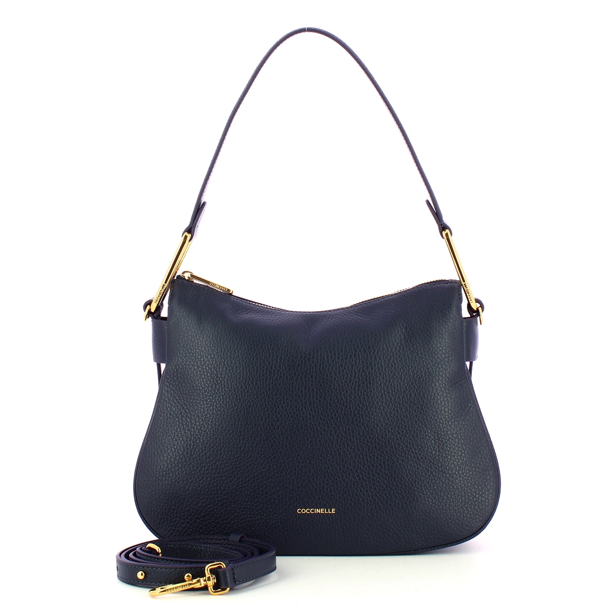 Coccinelle Magie Soft Small Midnight Blue Shoulder Bag - Premium Leather Crossbody Purse for Women | Perfect for Work, Travel & Evening Out