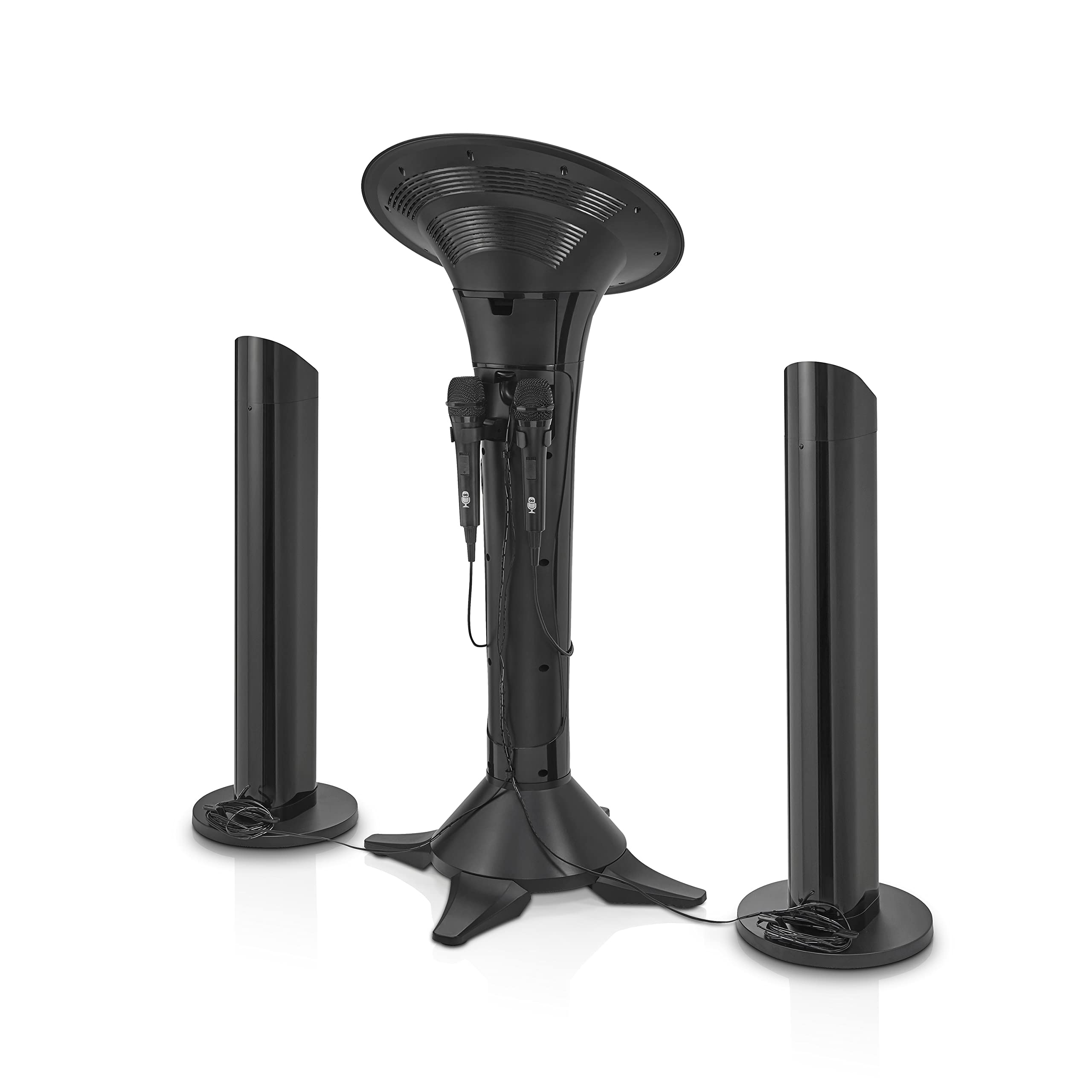 Singing Machine Premium Duet Wi-Fi Karaoke System - 200W Peak Power, 2 Wired Mics, 7