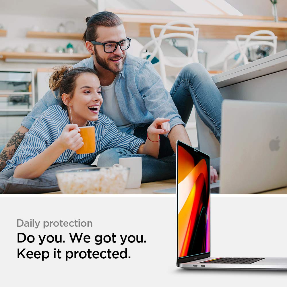 Spigen Tempered Glass Screen Protector for MacBook Pro 13 & MacBook Air 13 - Full Coverage, Anti-Scratch, Ultra Clear - Perfect for Work, Travel & Everyday Use