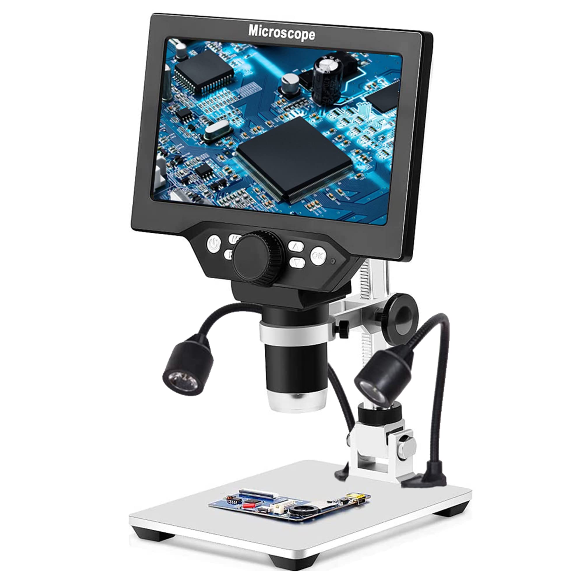 1200X LCD Digital Microscope with 12MP Camera & 7