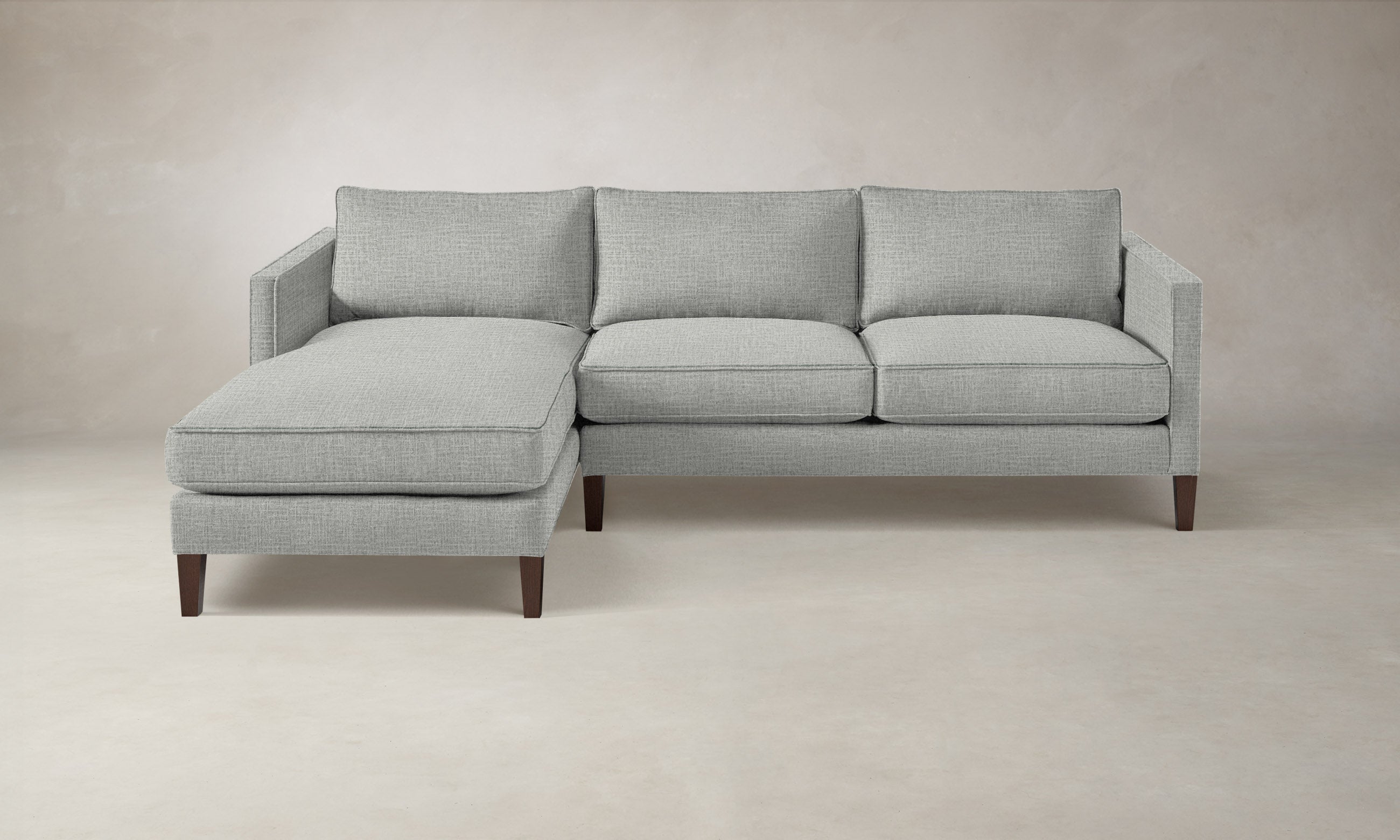 Premium Crosby Sectional Sofa - Performance Woven Chenille Fabric, Water-Resistant & Durable - Perfect for Living Room, Family Room or Home Theater