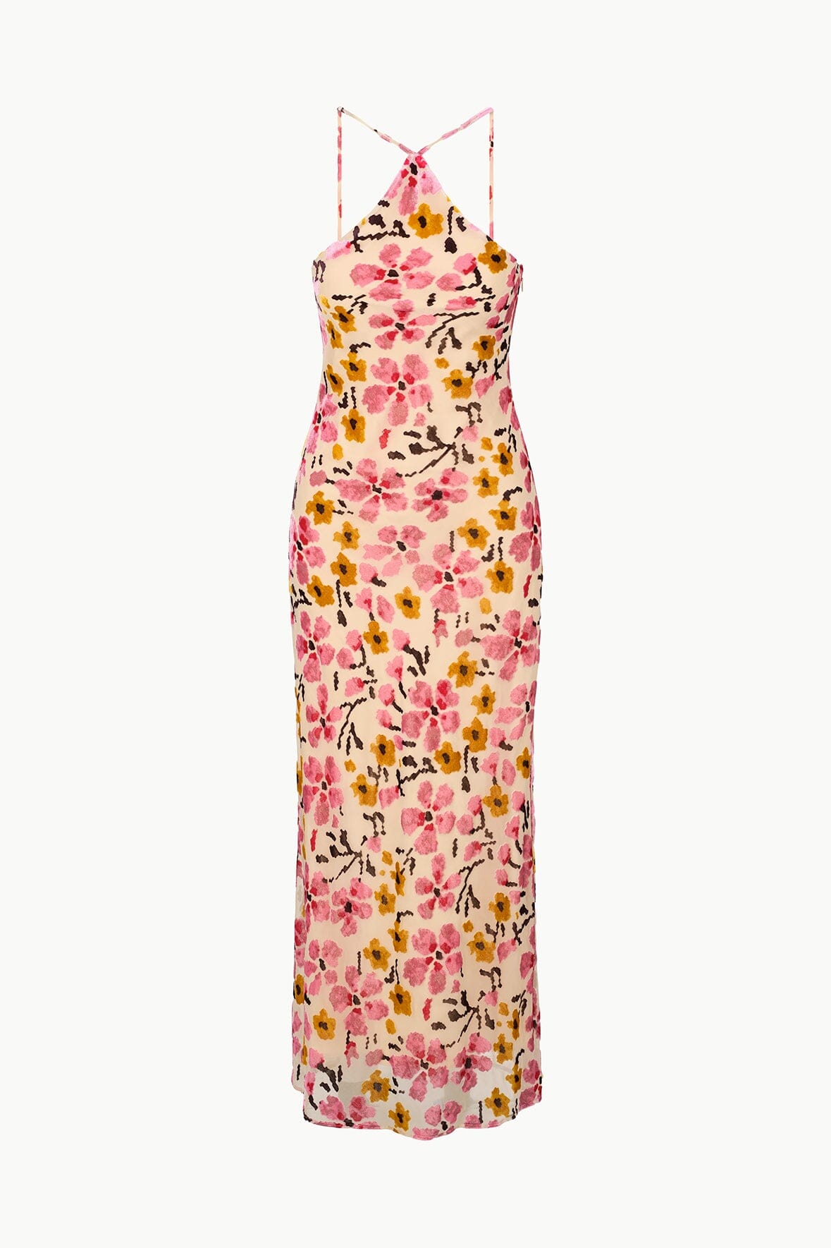 Cubism Dress with Blossom Floral Tapestry Print - Elegant Bohemian Maxi Dress for Women | Perfect for Summer Festivals, Beach Vacations & Boho Chic Outfits