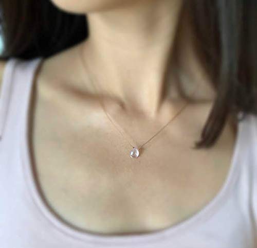 Rose Quartz Teardrop Necklace - Natural Gemstone Choker for Women | Healing Crystal Jewelry for Meditation, Yoga & Spiritual Gifts