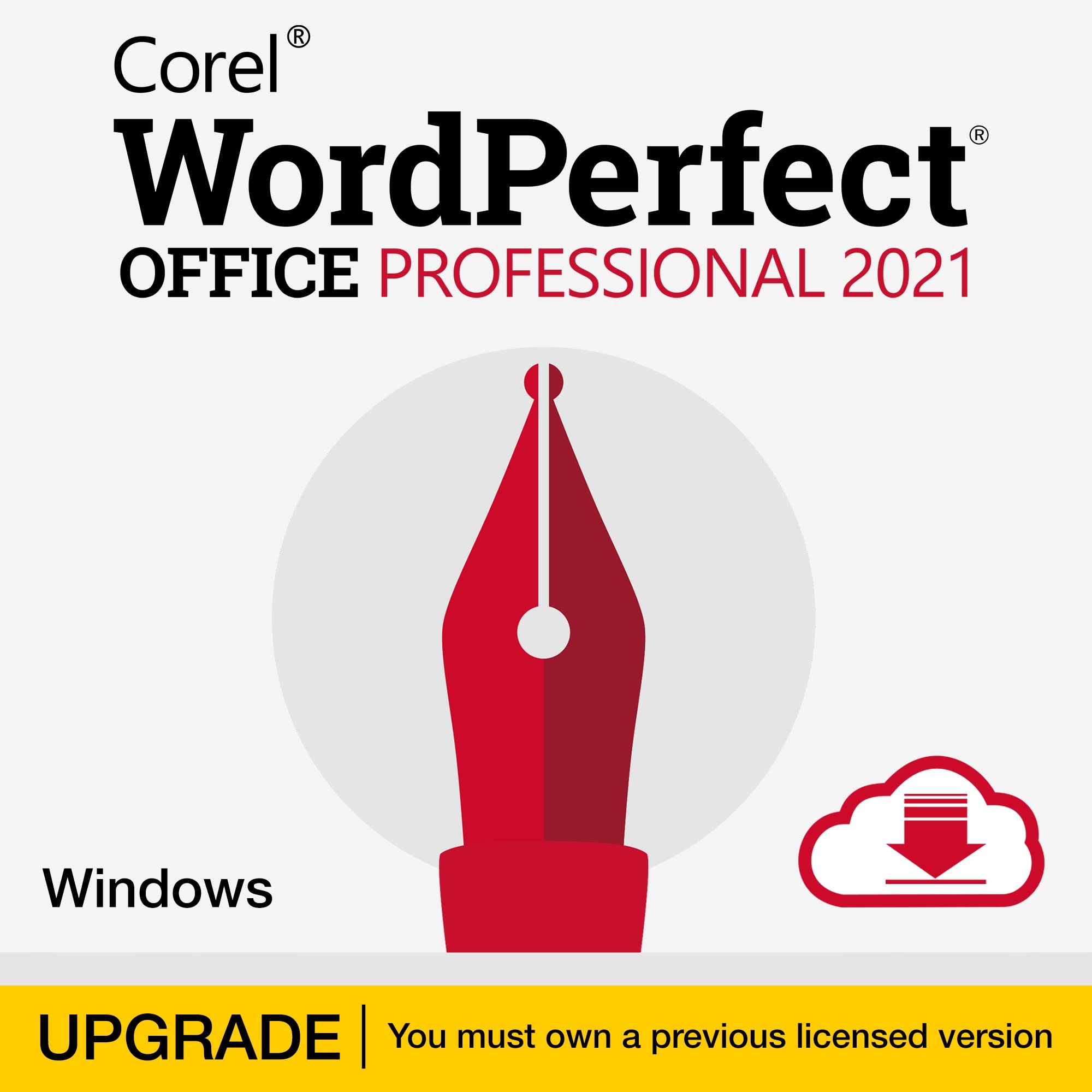 Corel WordPerfect Office Professional 2021 Upgrade | Complete Office Suite with Word Processor, Spreadsheets, Presentations & Database Software [PC Download] - Perfect for Business, Education & Home Office Productivity