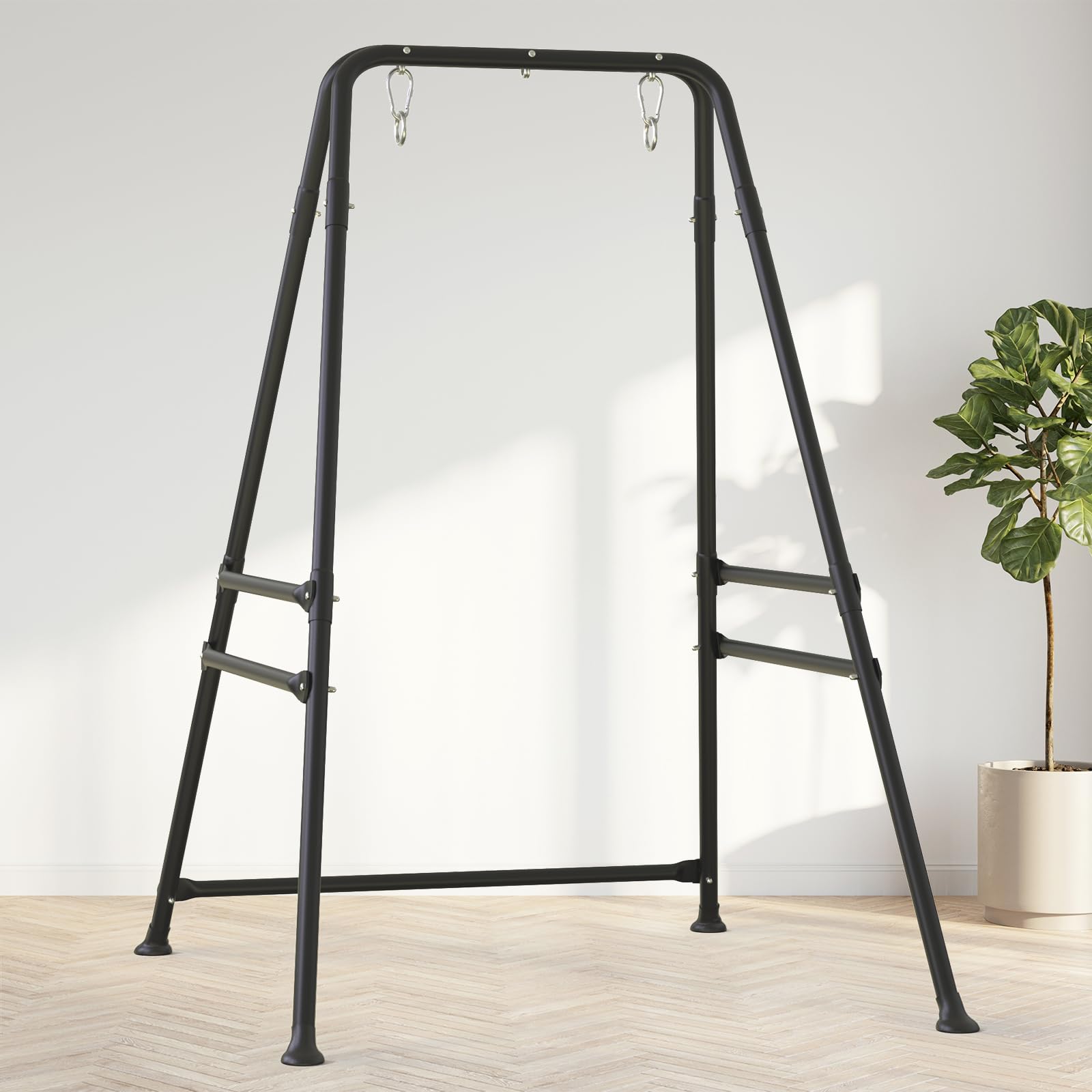 TOREVSIOR Heavy Duty Portable Hammock Chair Stand - Indoor/Outdoor Swing Frame for Patio, Garden, Backyard & Balcony (Hammock Chair Not Included) - Perfect for Relaxation & Reading Nook