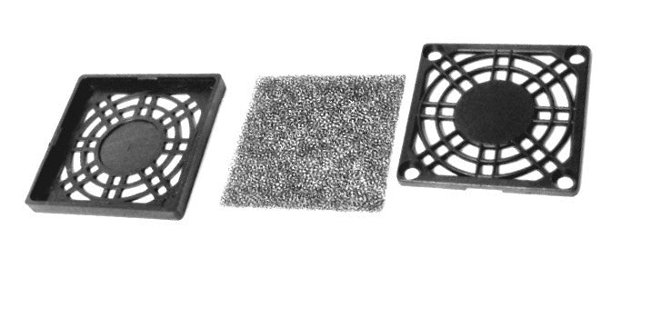 60mm 3-Part PC Fan Filter Grill - Dust Proof Mesh Cover for Computer Case Cooling & Airflow Optimization