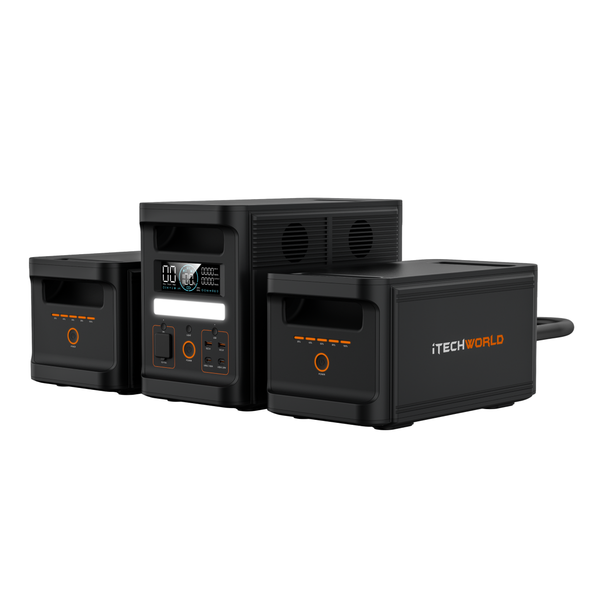 PS1800 Pro Portable Lithium Power Station with EB1536 Expansion Battery Kit - Backup Power for Camping, RV, Emergencies & Off-Grid Living