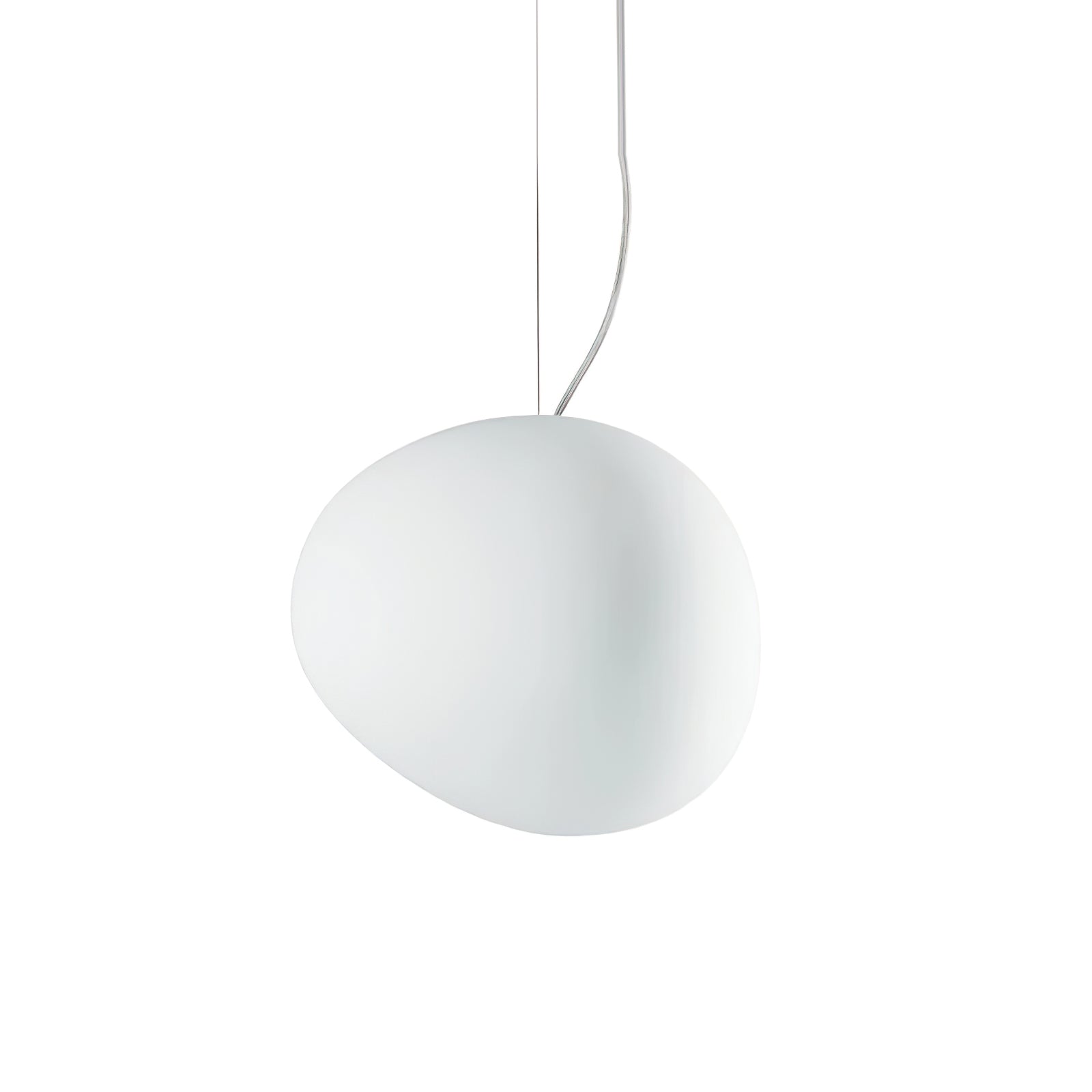 Stylish Gregg Stone Shape Glass Pendant Light - Modern Hanging Fixture for Kitchen Island, Dining Room & Bedroom Lighting