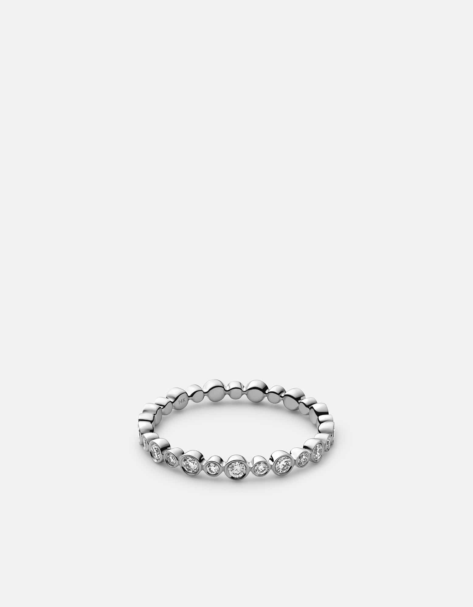 Polished White Gold/Pave