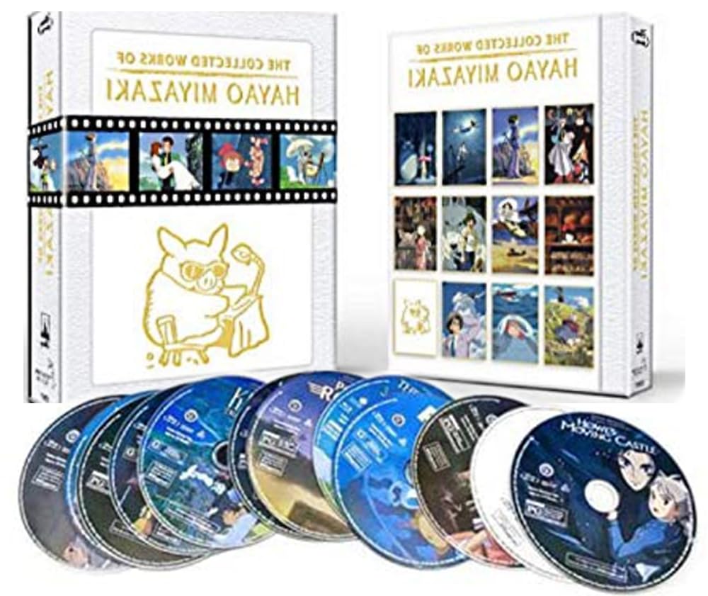 Studio Ghibli DVD Collection - Hayao Miyazaki 11 Movie Box Set (Blu-Ray) | Anime Films for Family Movie Night & Gifts for Anime Lovers