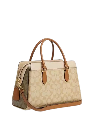 Coach Darcie Carryall Handbag in Signature Blocked Canvas - Stylish Crossbody Tote for Women, Perfect for Work, Travel & Everyday Use