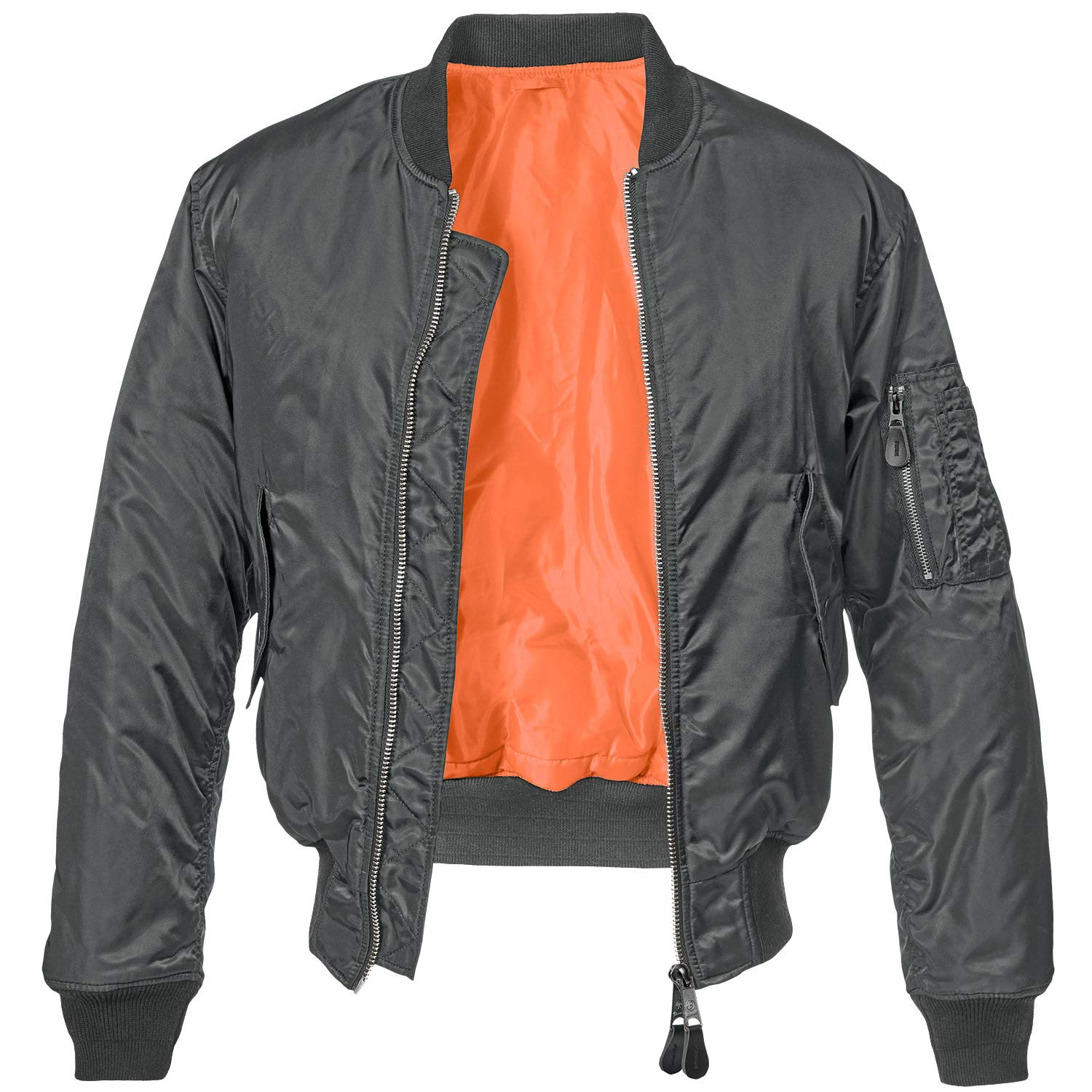 Men's MA1 Bomber Jacket - Olive Green Military Flight Jacket for Casual Wear & Outdoor Activities