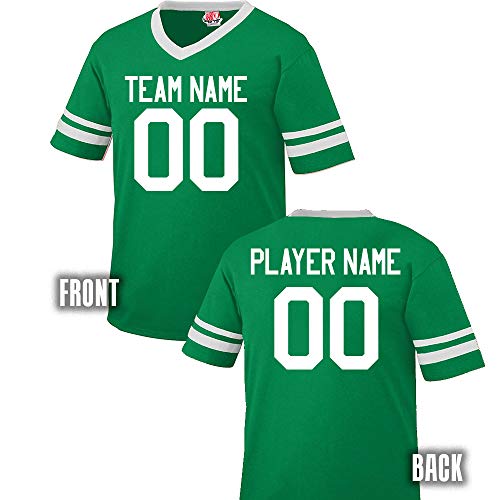 Kelly Green and White