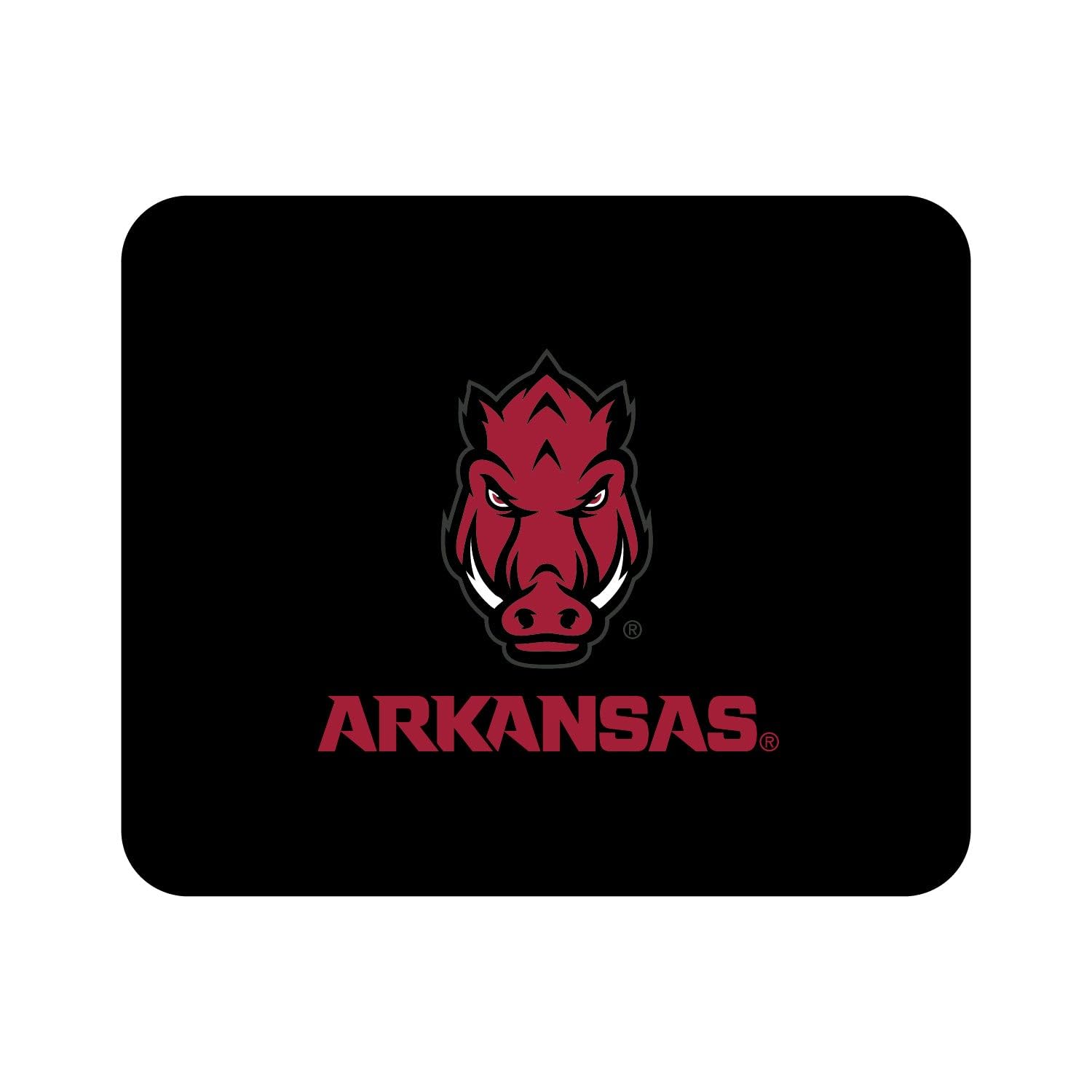 University of Arkansas Razorbacks Mouse Pad - Classic Black Fabric Gaming & Office Desk Mat for PC, Laptop, Computer Workstation - Perfect for Students, Fans & Alumni